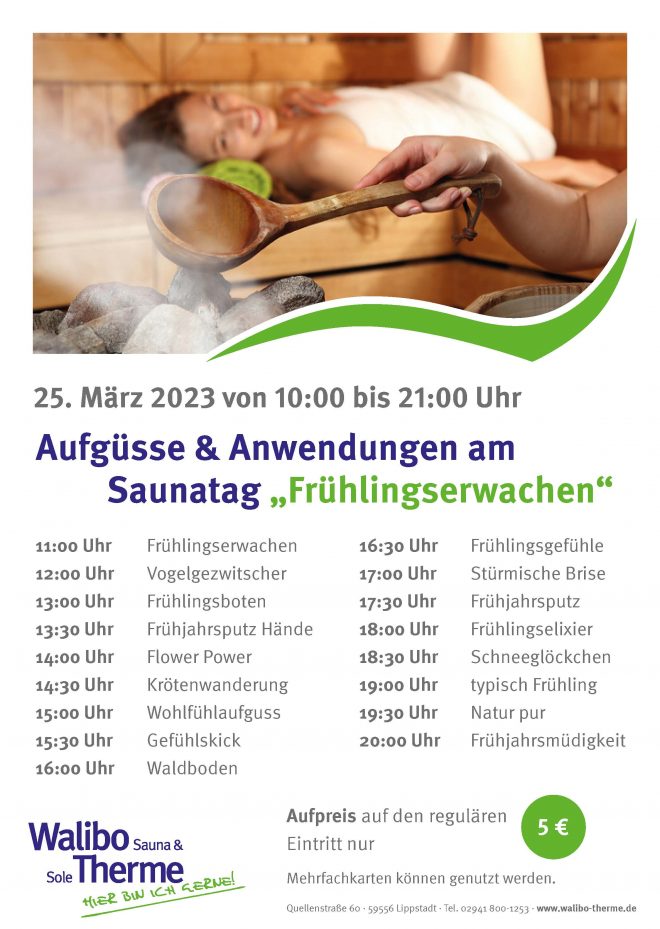 Saunatag 25. März 2023 1
